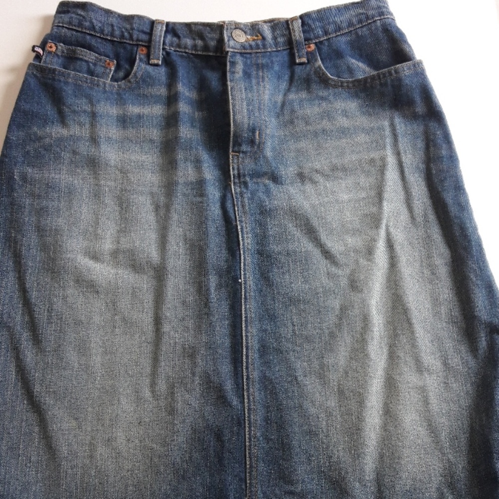 Ralph Lauren Polo denim knee skirt